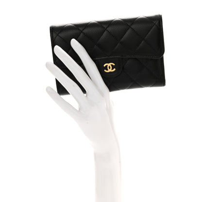 Chanel Caviar Quilted Medium Flap Wallet Black 2 of 9