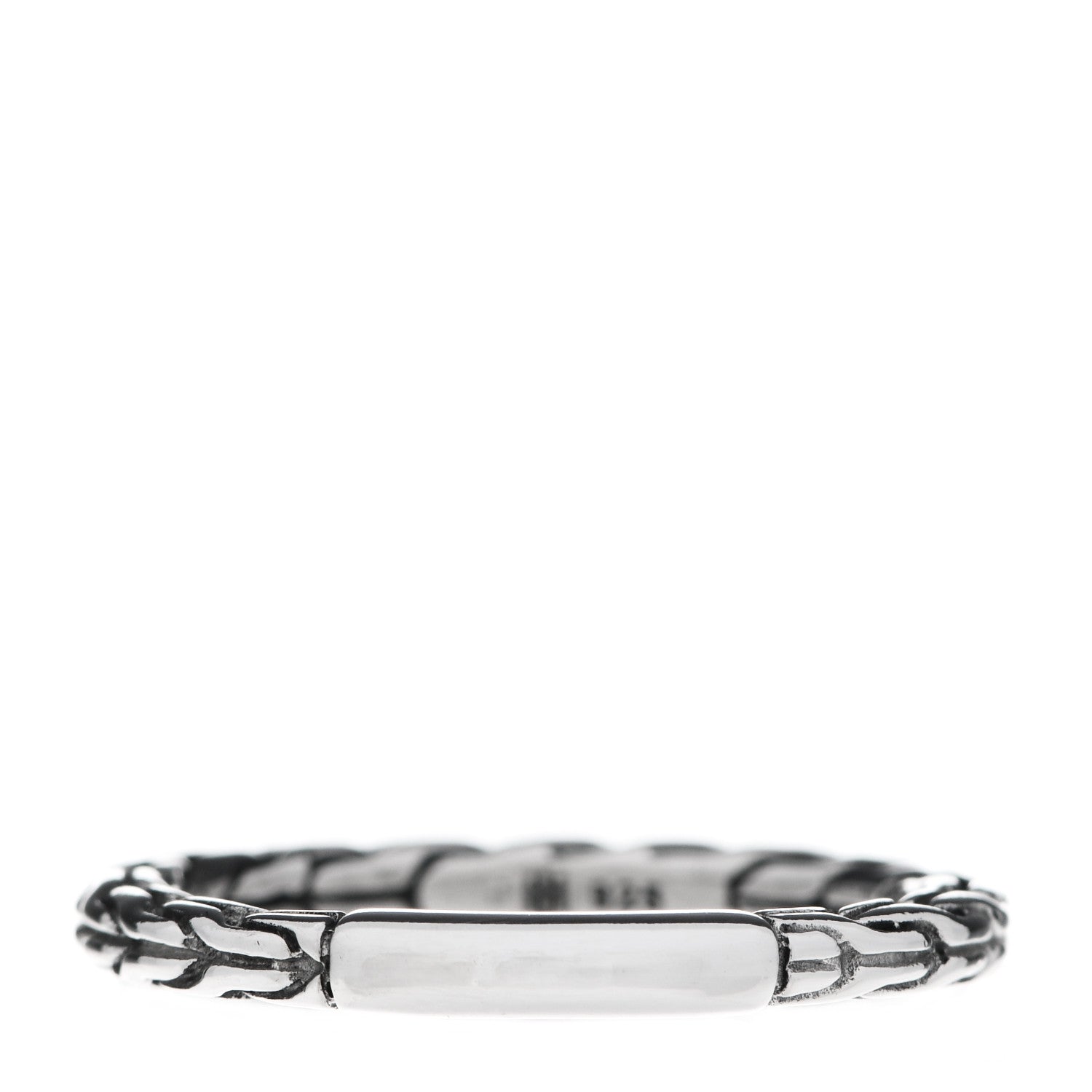 John Hardy Sterling Silver Classic Chain Ring 54 7 1 of 4