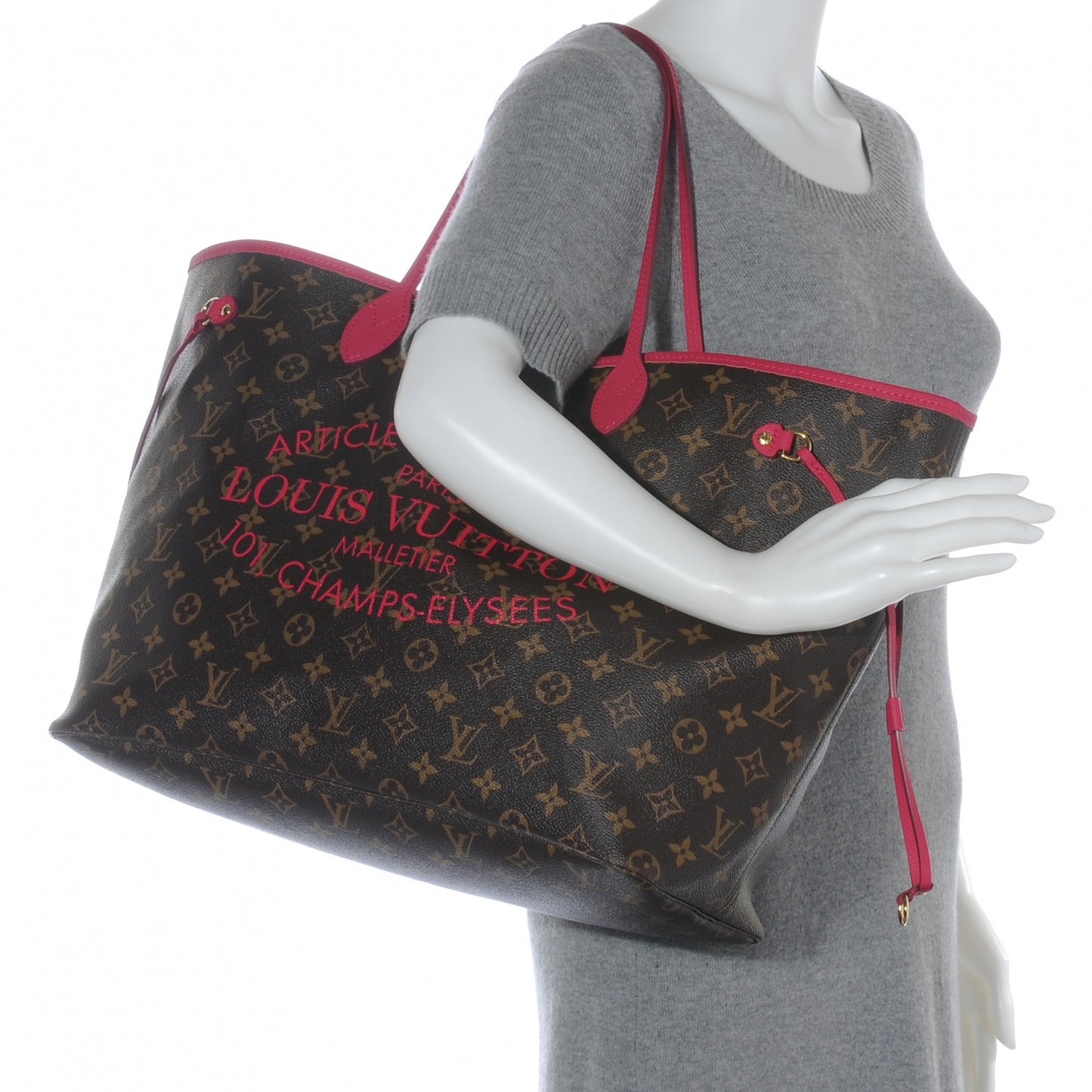 Monogram Articles de Voyage Ikat Neverfull GM Rose Indien