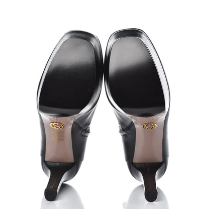 Gucci Malaga Kid Leila Platform Ankle Boots 40.5 Black 5 of 9
