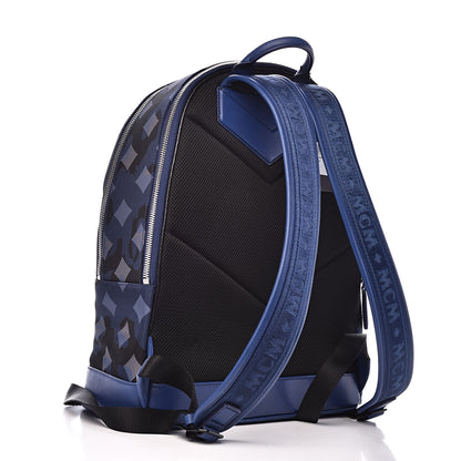 MCM Nylon Camo Dieter Medium Backpack Estate Blue 3 of 10