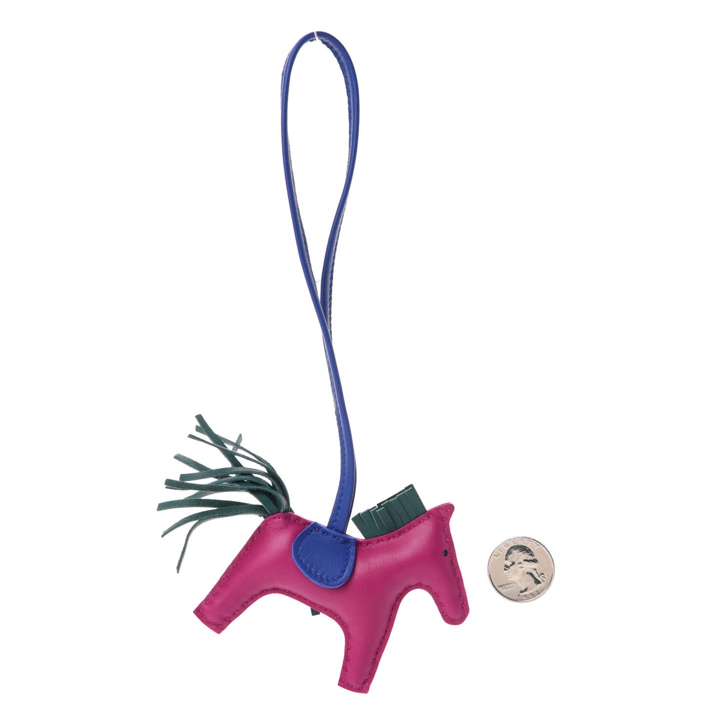 Milo Lambskin Grigri Rodeo Horse Bag Charm PM Rose Pourpre Bleu Electrique Malachite