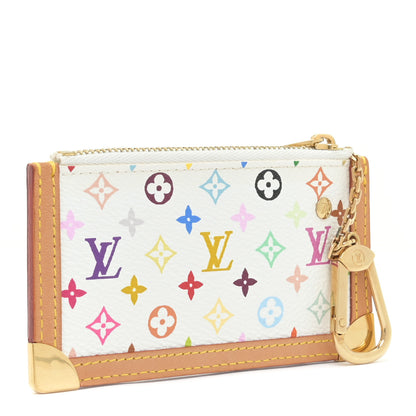 Louis Vuitton Monogram Multicolor Key Pouch White 3 of 8