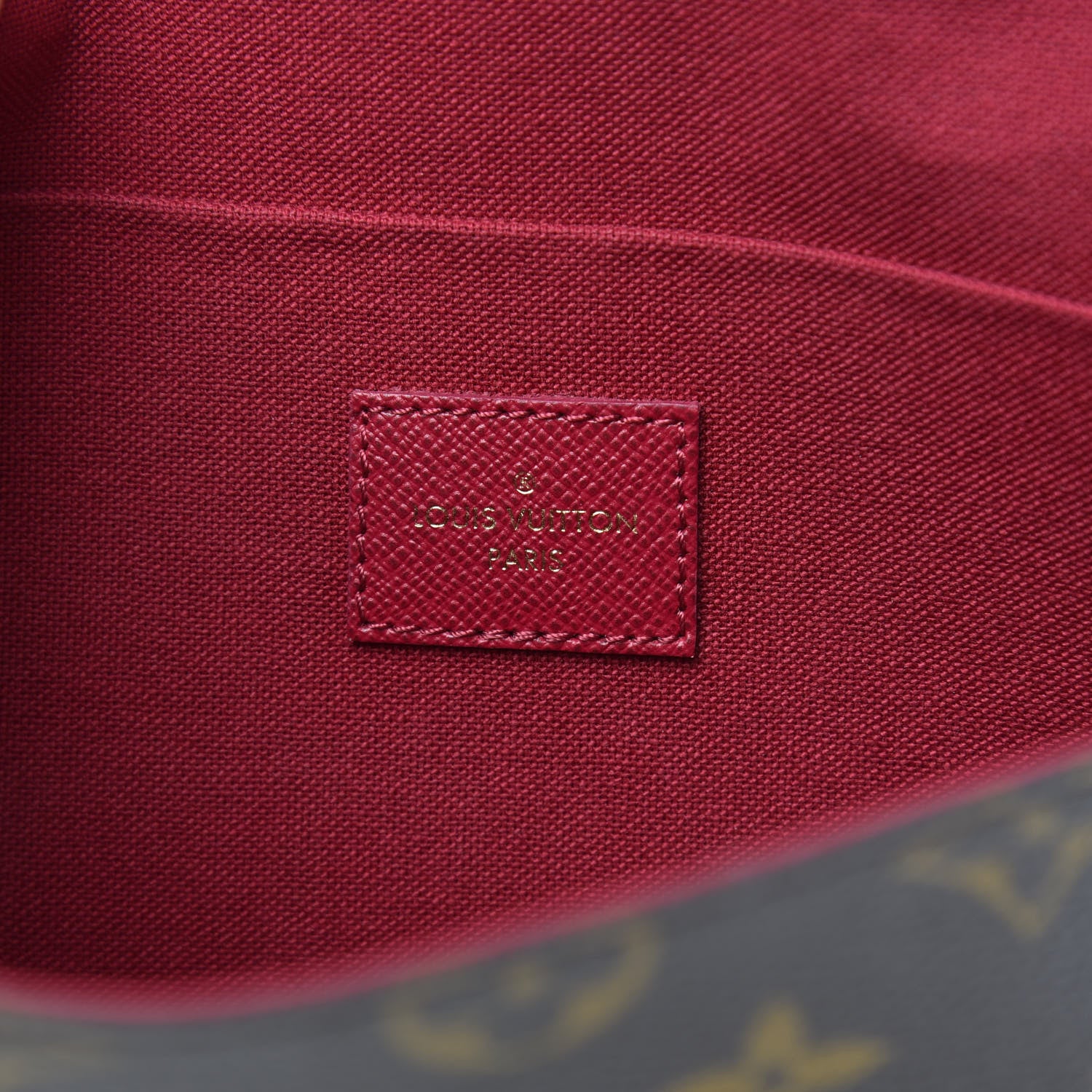 Louis Vuitton Monogram Pochette Felicie Chain Wallet Fuchsia 6 of 9