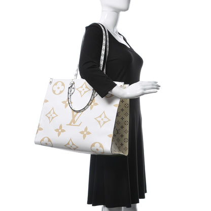 Louis Vuitton Monogram Giant Onthego GM Kaki Beige 2 of 11
