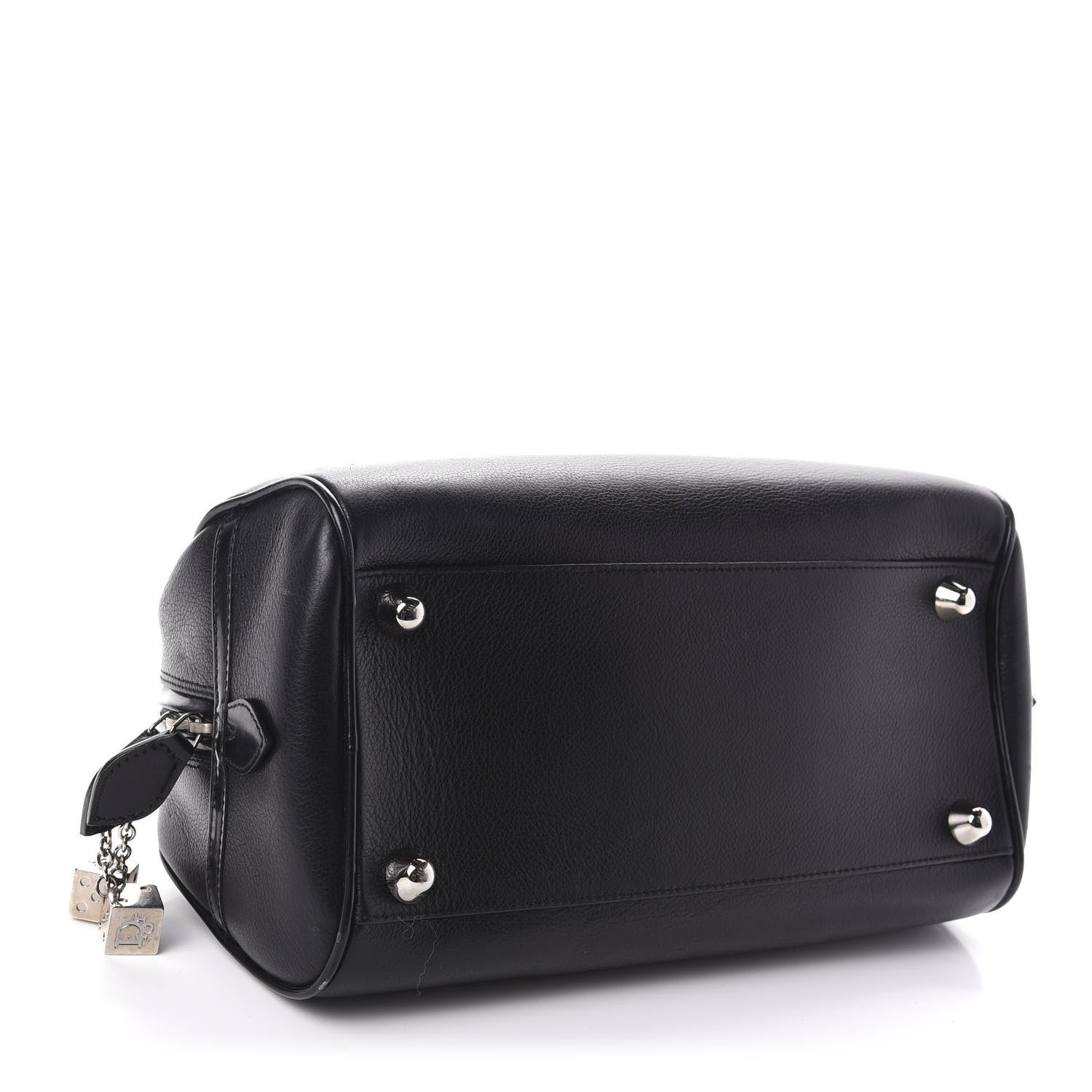 Christian Dior Calfskin Gambler Dice Bowler Black 4 of 11