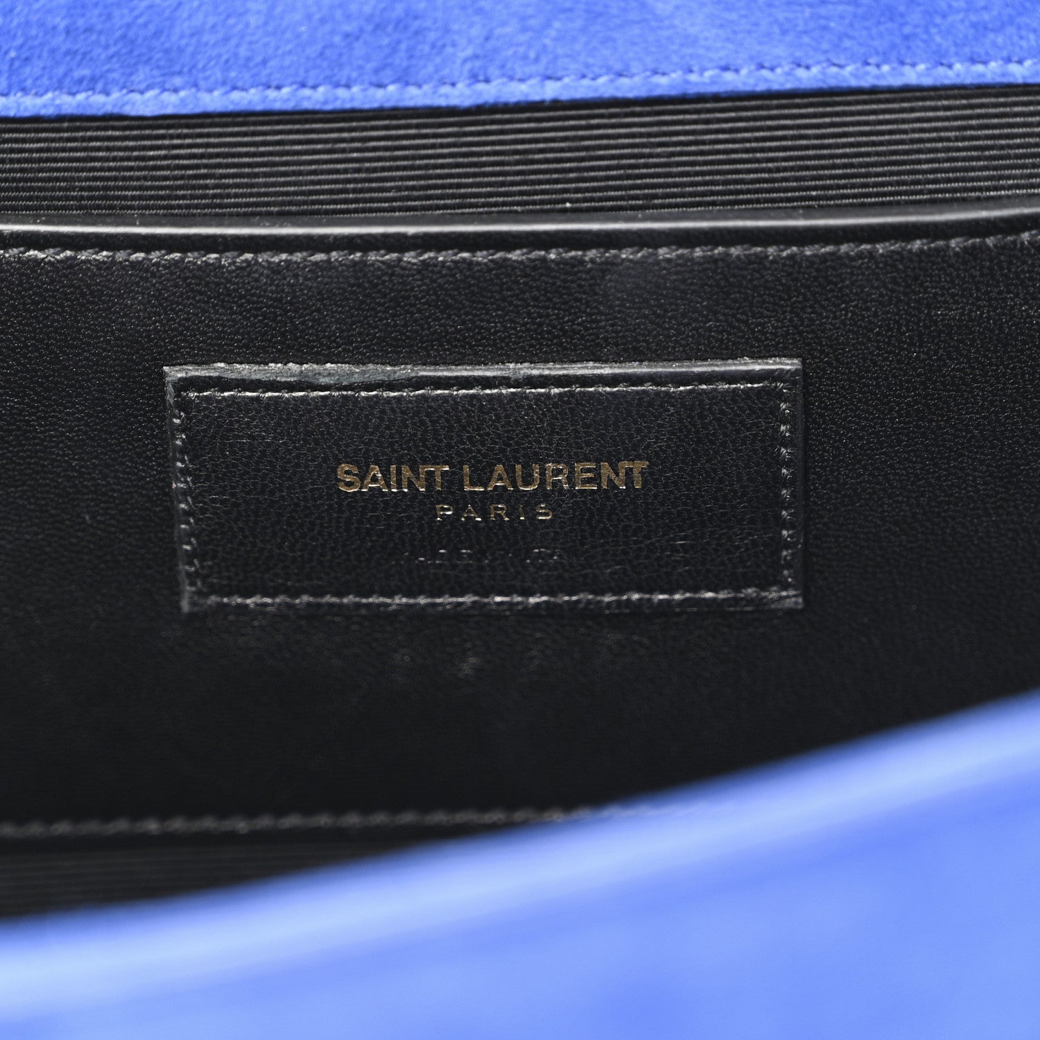 Saint Laurent Suede Medium Monogram Kate Tassel Shoulder Bag Royal Blue 6 of 9