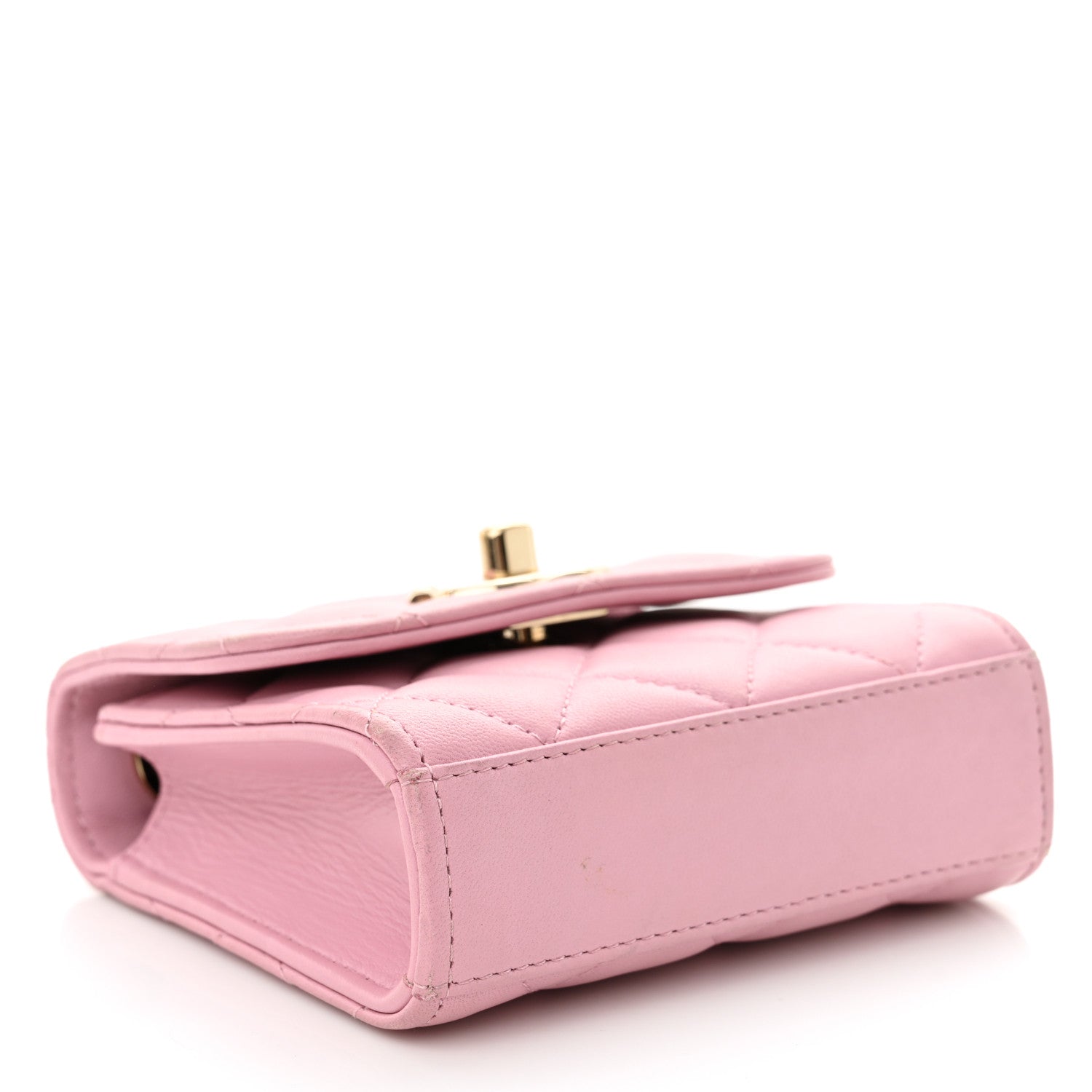 Chanel Lambskin Quilted Mini Trendy CC Clutch With Chain Light Pink 4 of 11