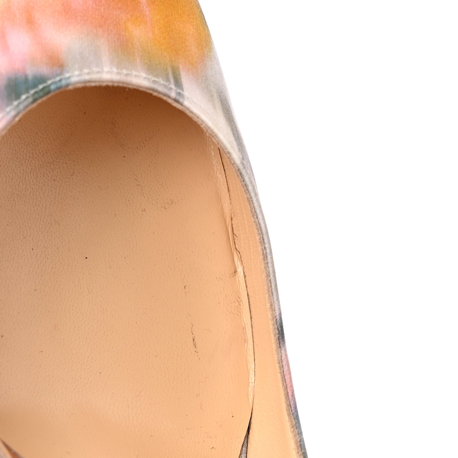 Christian Louboutin Satin Impressioniste Iriza 100 Pumps 39.5 Multicolor 12 of 19