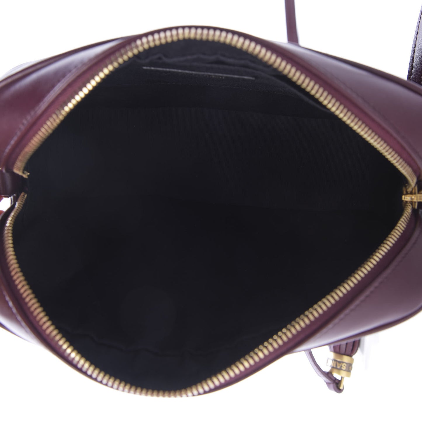 Calfskin Matelasse Monogram Lou Camera Bag Dark Legion Red
