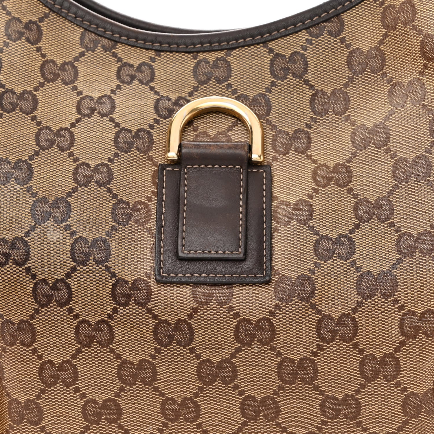 Gucci Crystal Monogram Medium Abbey D Ring Hobo Brown 8 of 11