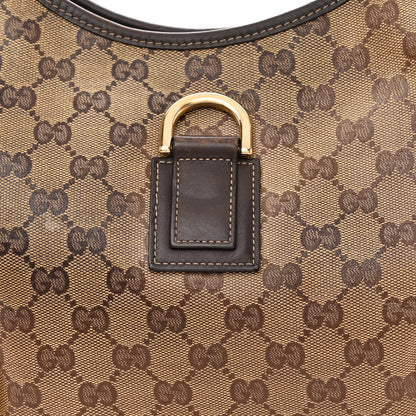 Gucci Crystal Monogram Medium Abbey D Ring Hobo Brown 8 of 11