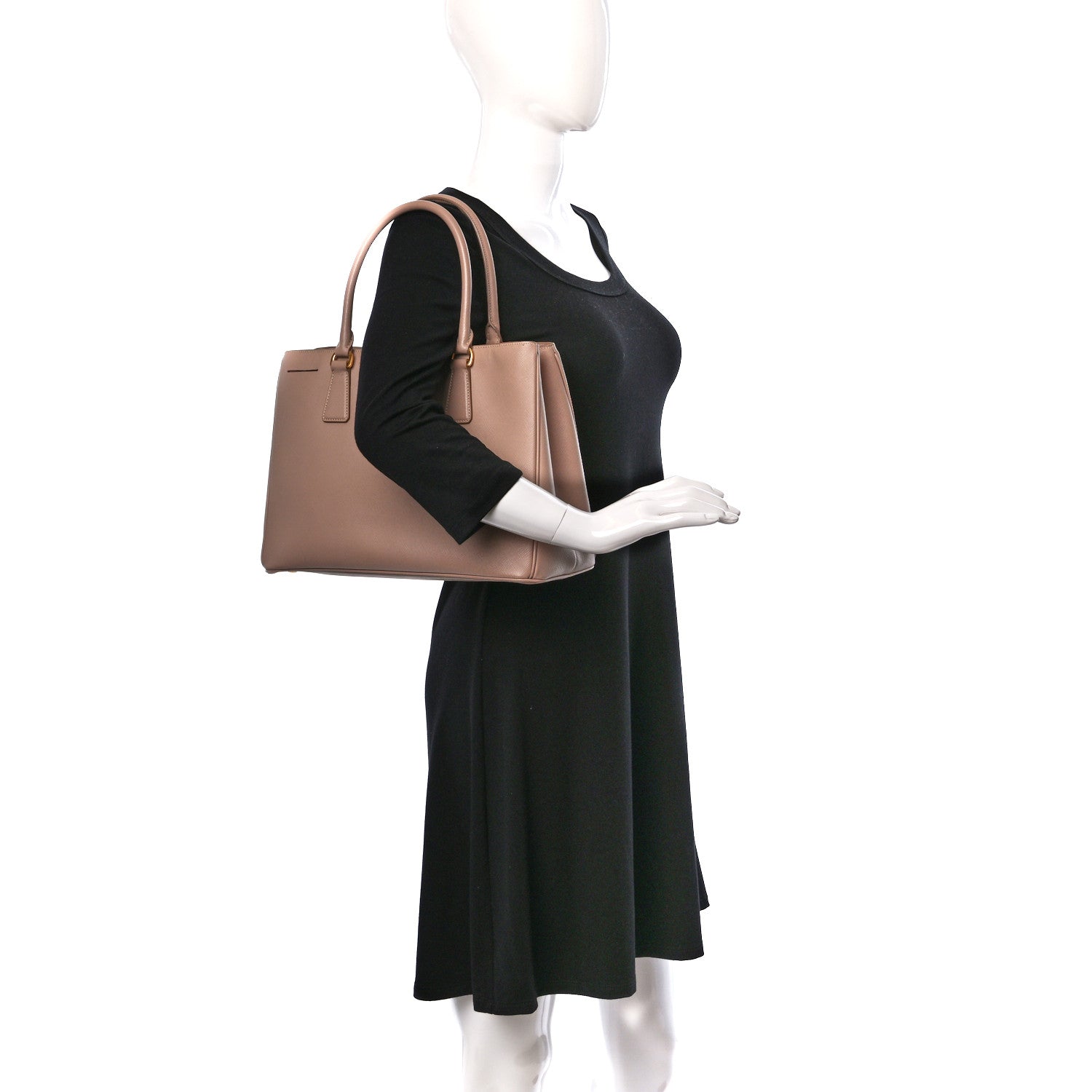Prada Saffiano Lux Medium Tote Cammeo 2 of 12