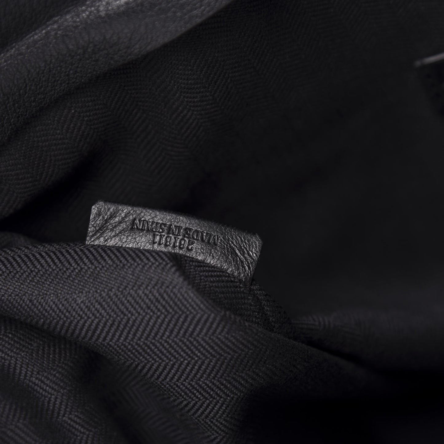 Calfskin T Pouch Bag Black