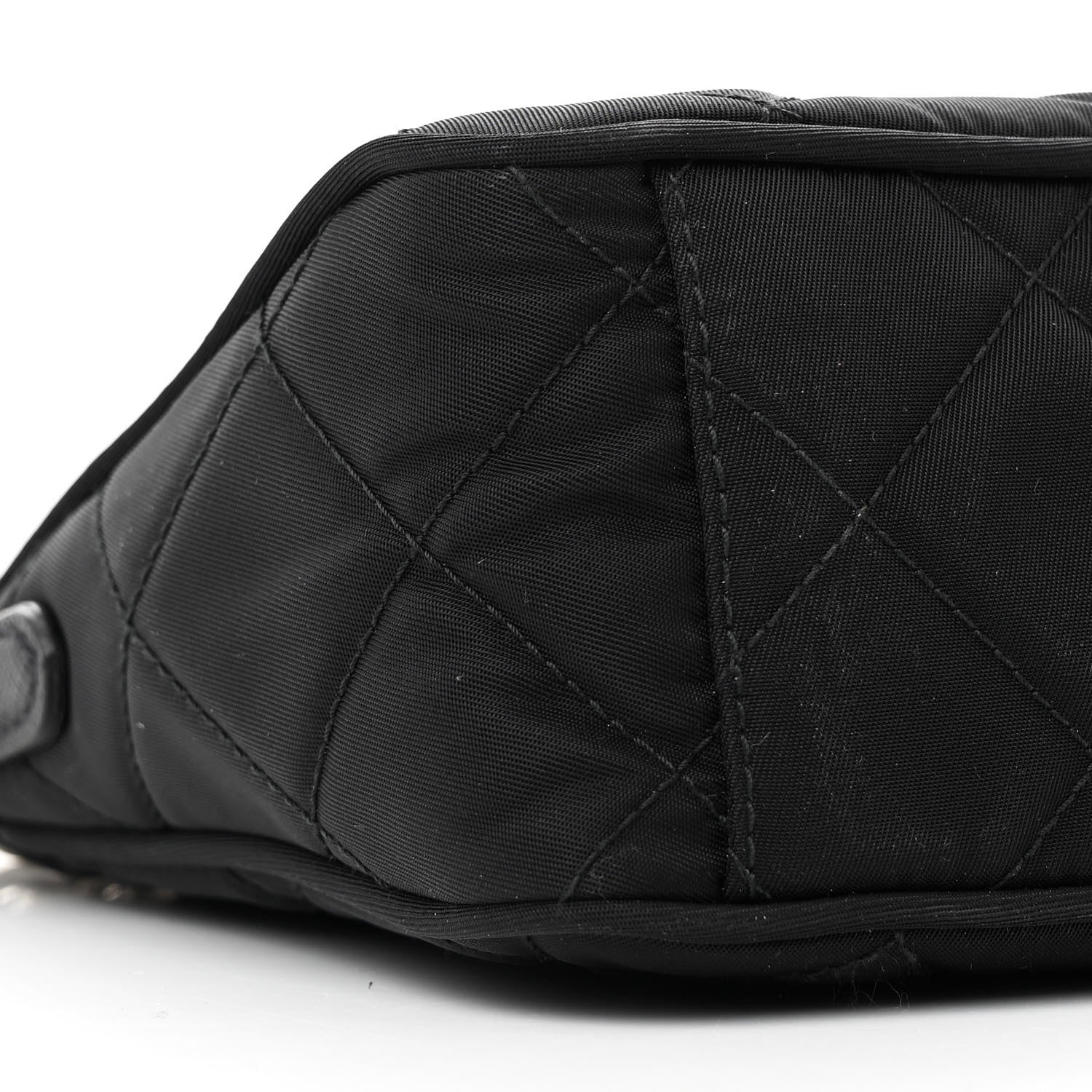 Prada Nylon Tessuto Impuntu Quilted Crossbody Bag Black 9 of 11