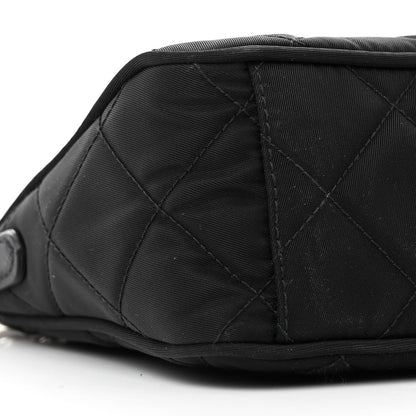 Prada Nylon Tessuto Impuntu Quilted Crossbody Bag Black 9 of 11