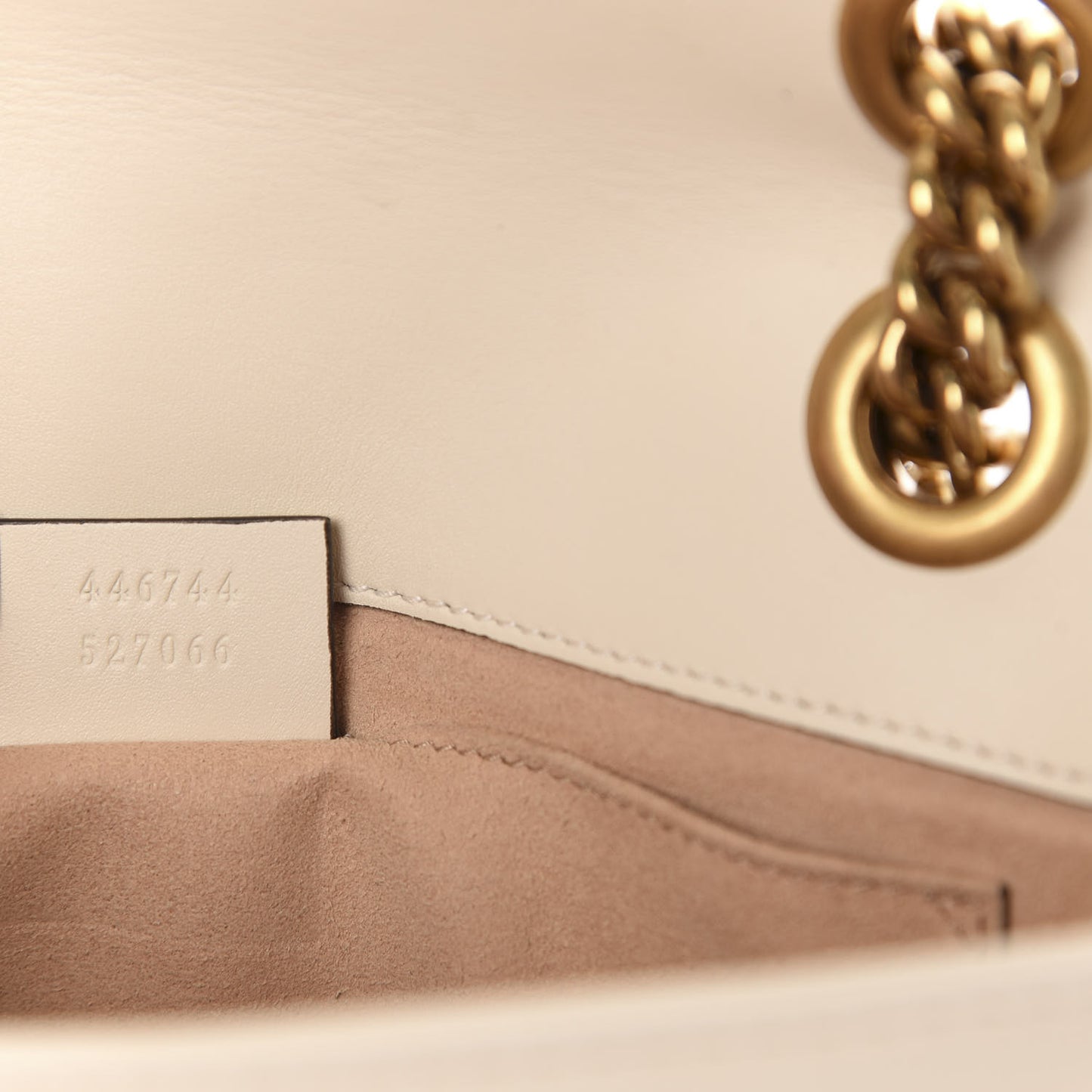 Calfskin Matelasse Mini GG Marmont Shoulder Bag White