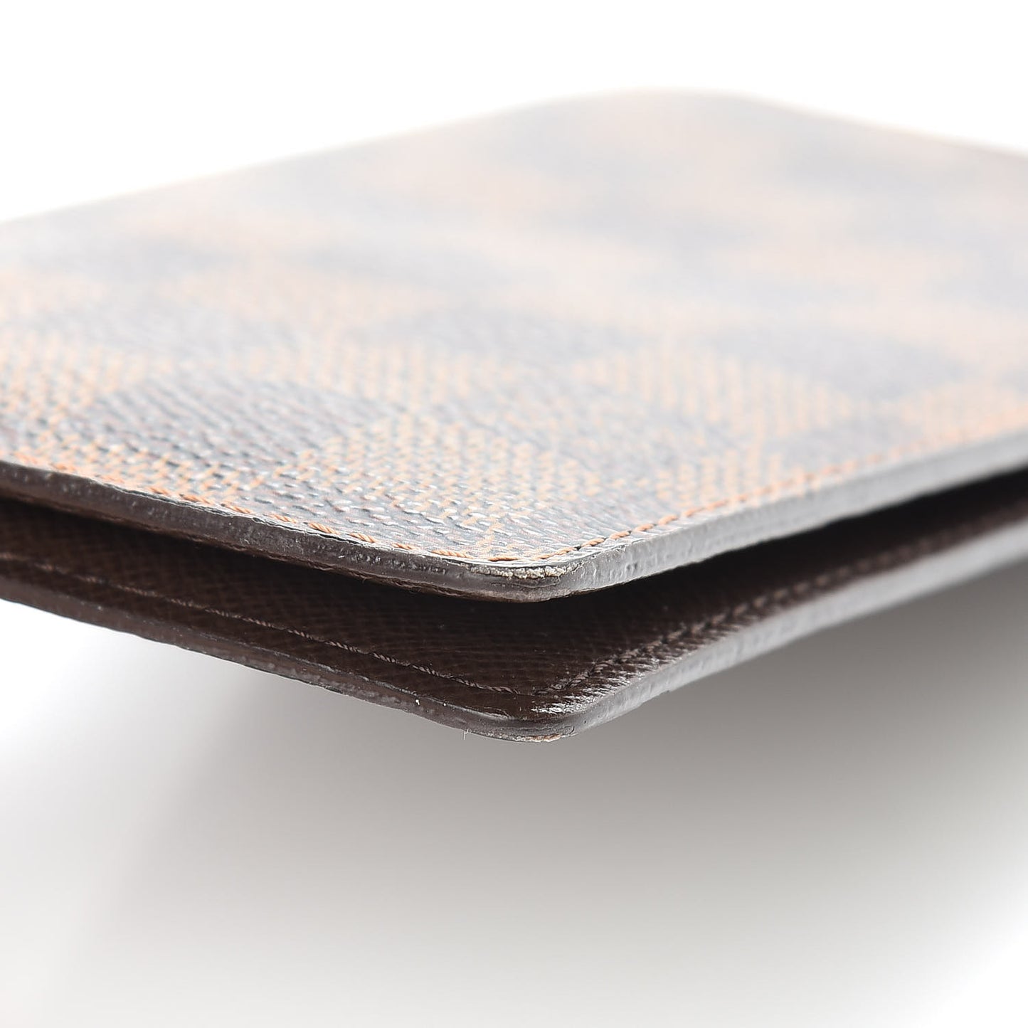 Damier Ebene Checkbook Cover Wallet