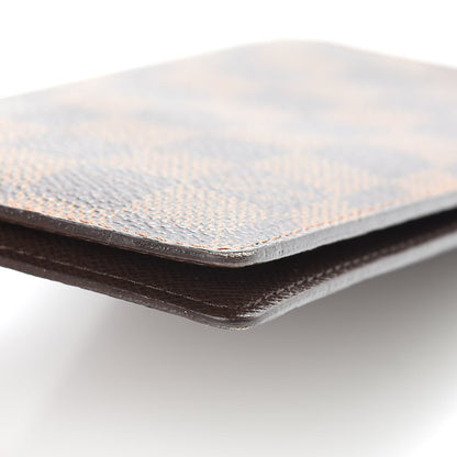 Louis Vuitton Damier Ebene Checkbook Cover Wallet 9 of 11