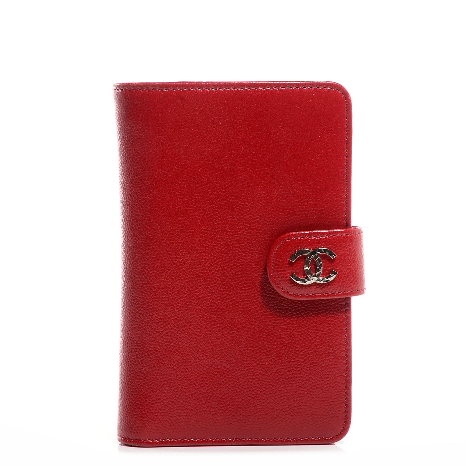 Chanel Caviar Sevruga Large Zip Pocket Wallet Red 1 of 8