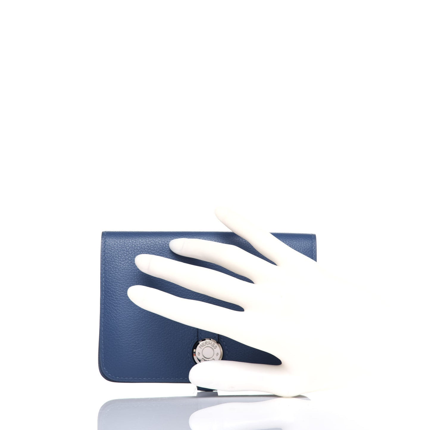 Togo Dogon Compact Wallet Bleu Brighton