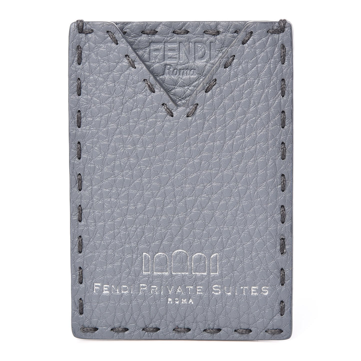 Calfskin Romano Selleria Private Suites Card Holder Blue