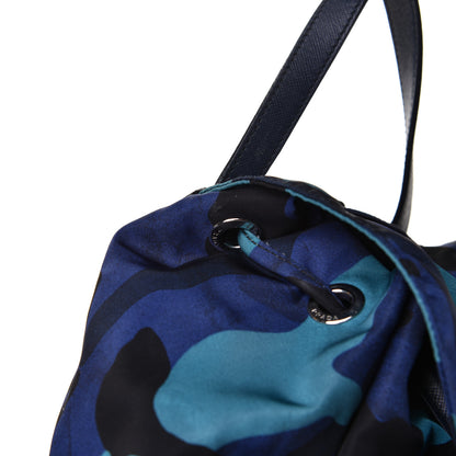 Prada Tessuto Nylon Camouflage Print Backpack Royal 8 of 9