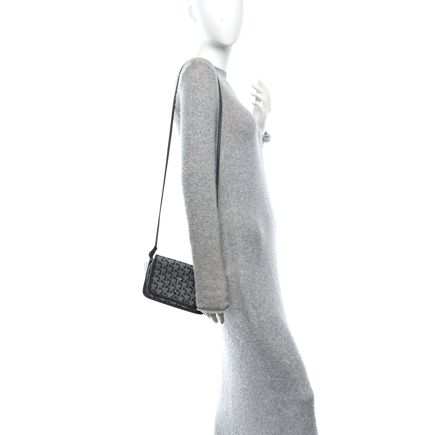Goyardine Plumet Wallet Clutch Grey