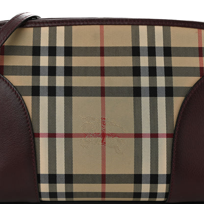 Burberry Horseferry Check Small Chichester Crossbody Clutch Bag Burgundy 7 of 12