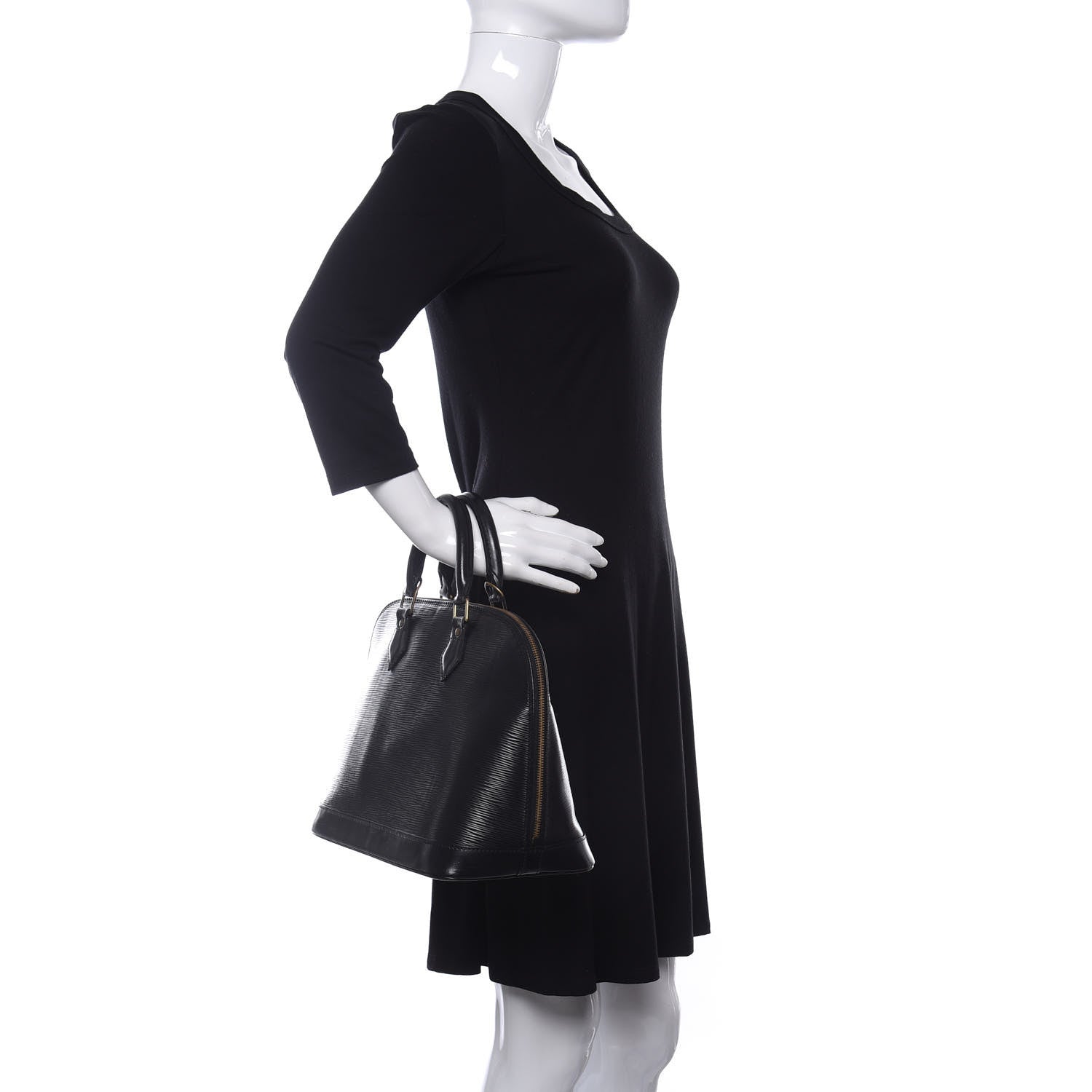 Louis Vuitton Epi Alma PM Black 2 of 11