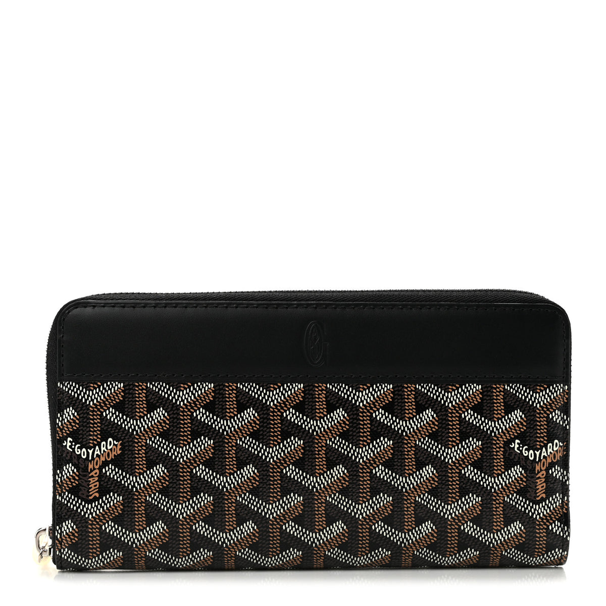 Goyard Goyardine Matignon Zip Around GM Wallet Black 1 of 8