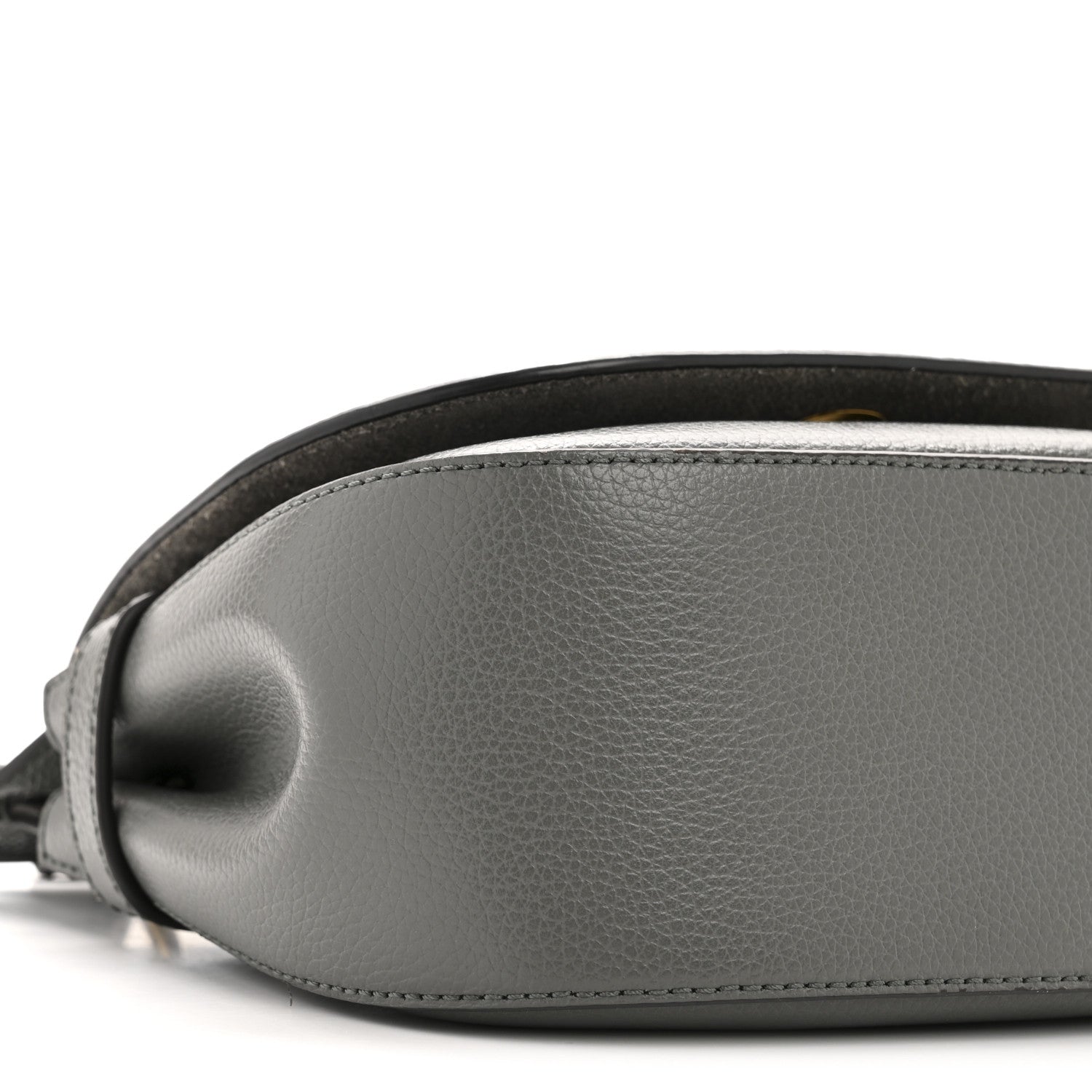 Mulberry Small Classic Grain Calfskin Small Amberley Satchel Charcoal 10 of 15