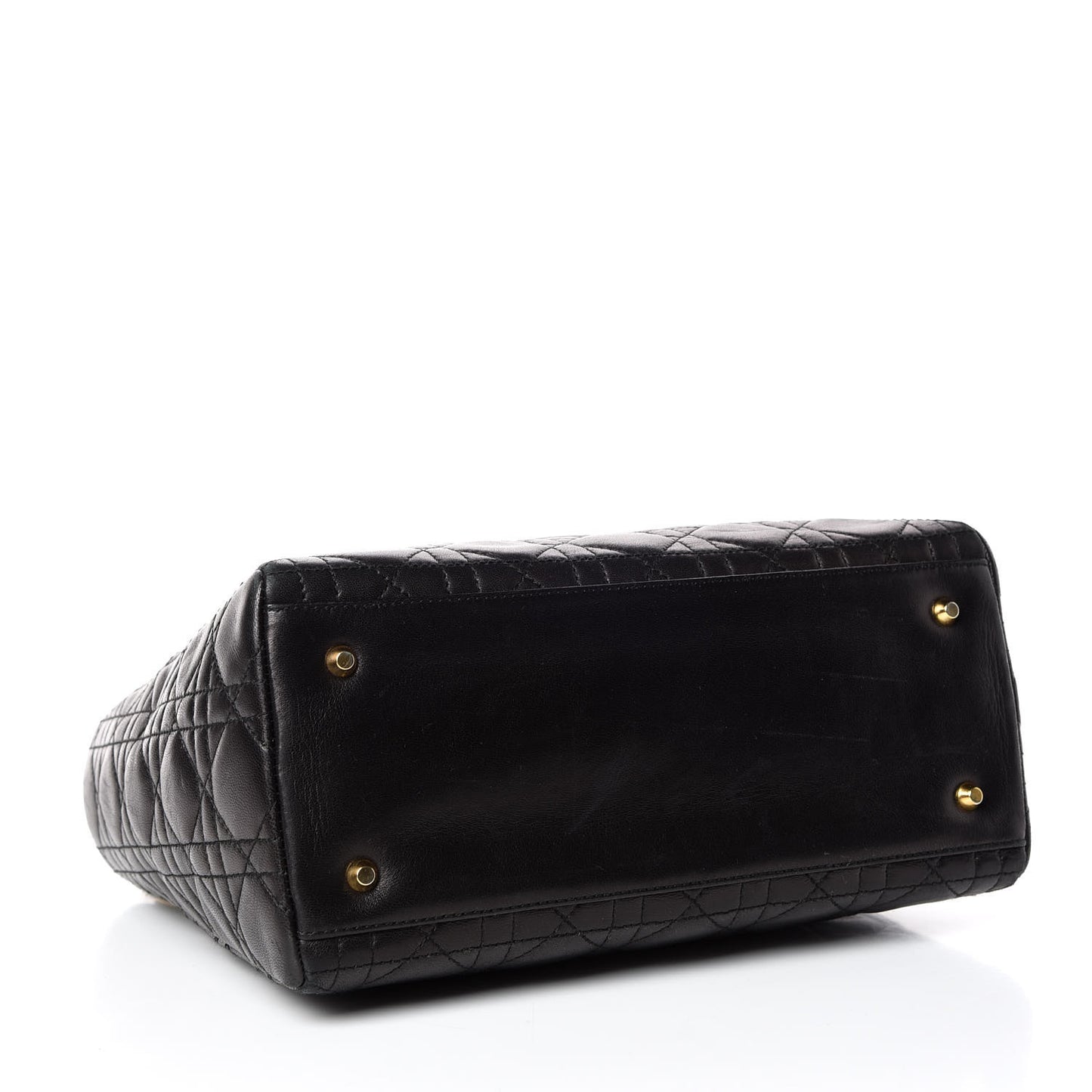 Lambskin Cannage Medium Lady Dior Black