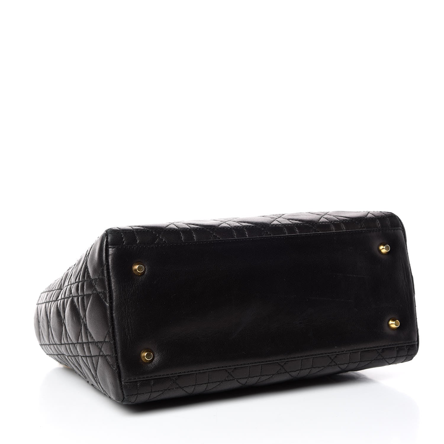Christian Dior Lambskin Cannage Medium Lady Dior Black 4 of 18