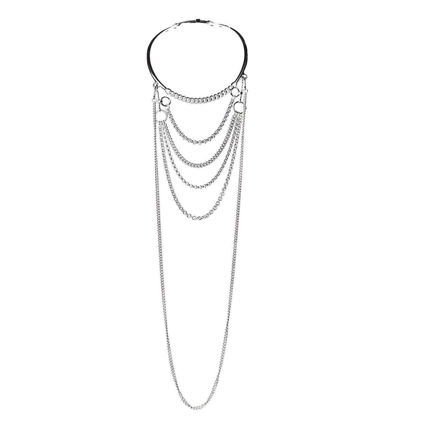 Sterling Silver Mors De Bride Bib Necklace