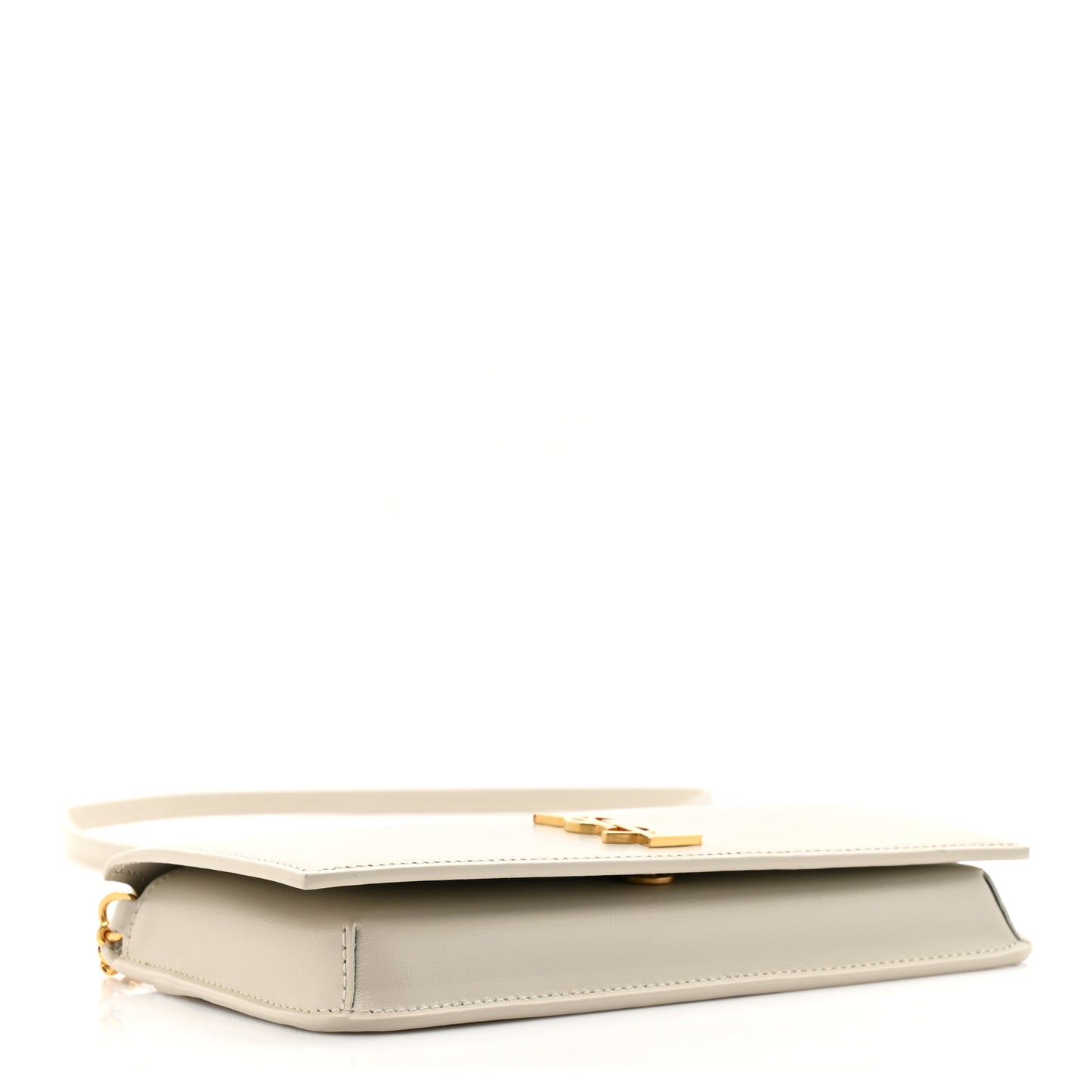 Smooth Calfskin Monogram Phone Holder Crossbody Crema Soft