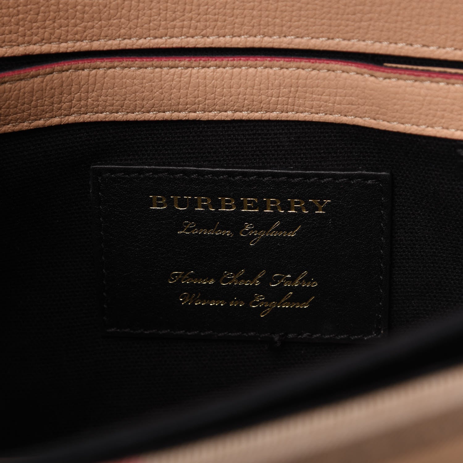 Burberry Derby Calfskin House Check Small Macken Crossbody Bag Ash Rose 8 of 10