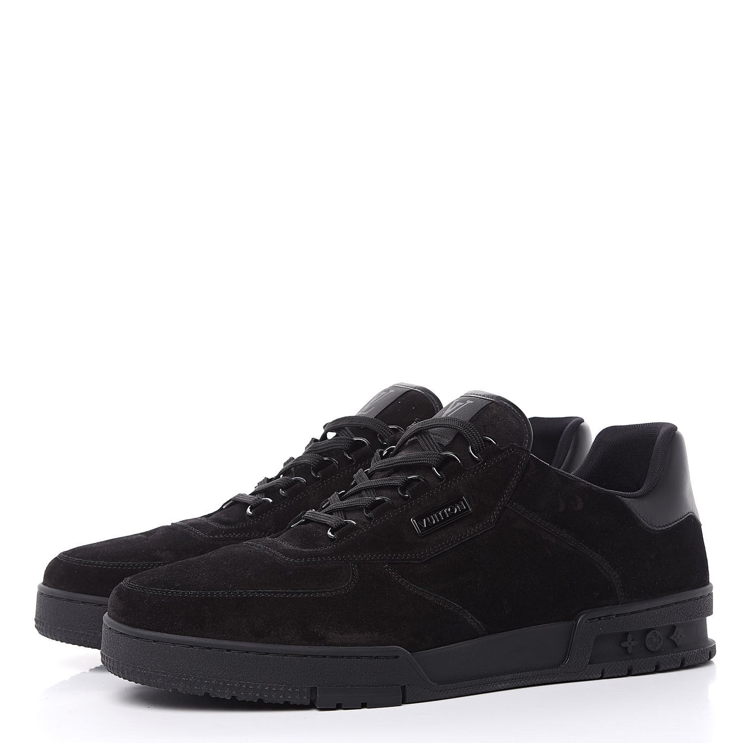 Suede Uniform Sneakers 11 Black