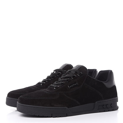 Louis Vuitton Suede Uniform Sneakers 11 Black 3 of 9