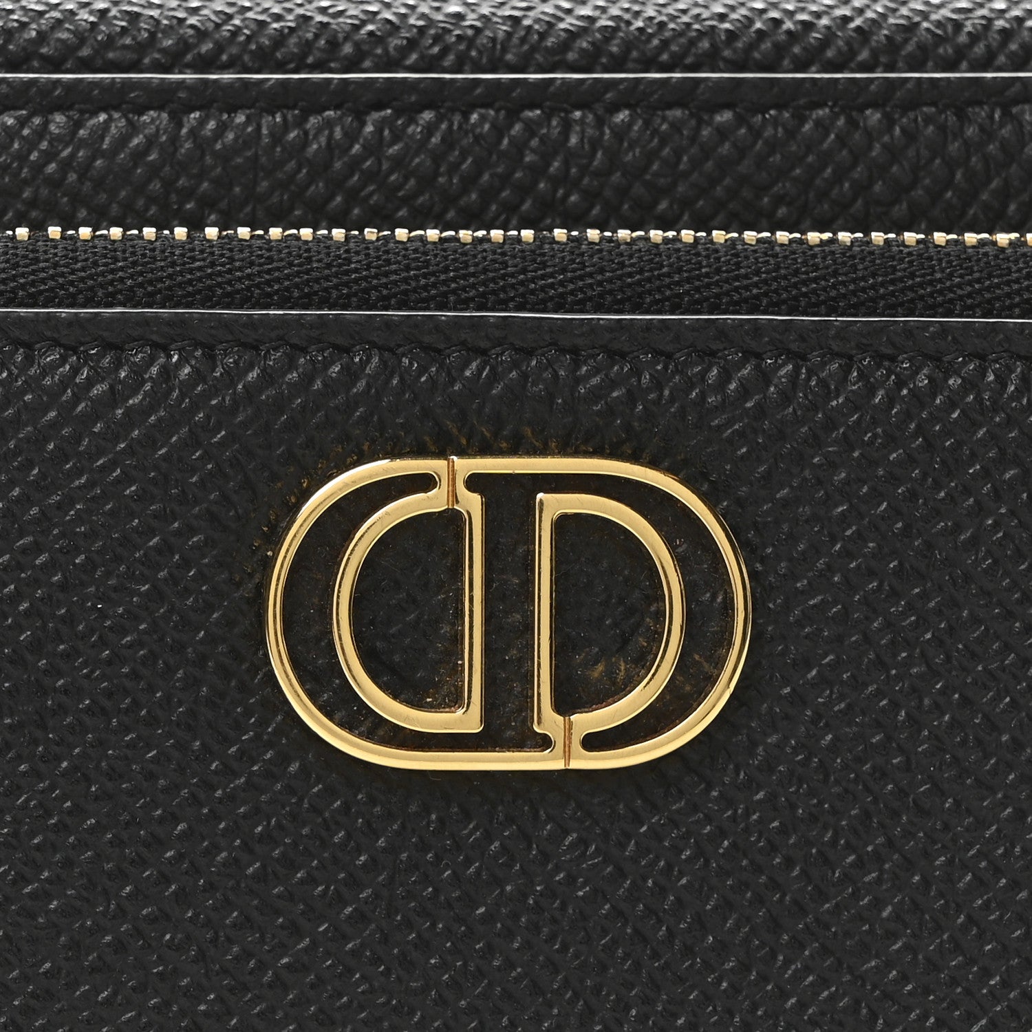 Christian Dior Grained Calfskin Caro Double Pouch Black 7 of 9