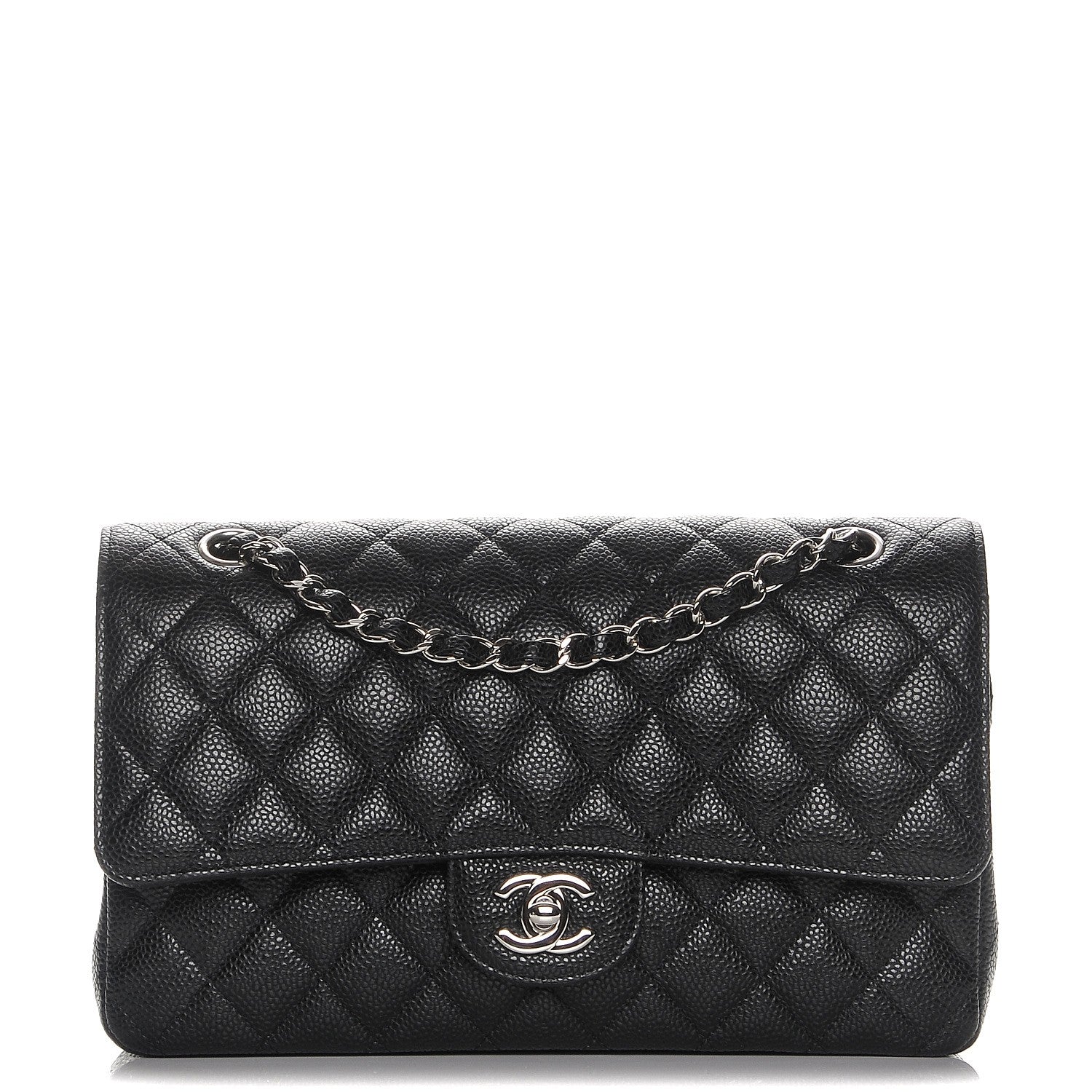 Chanel Caviar Quilted Medium Double Flap Black 1 of 8