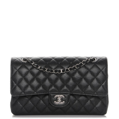Chanel Caviar Quilted Medium Double Flap Black 1 of 8