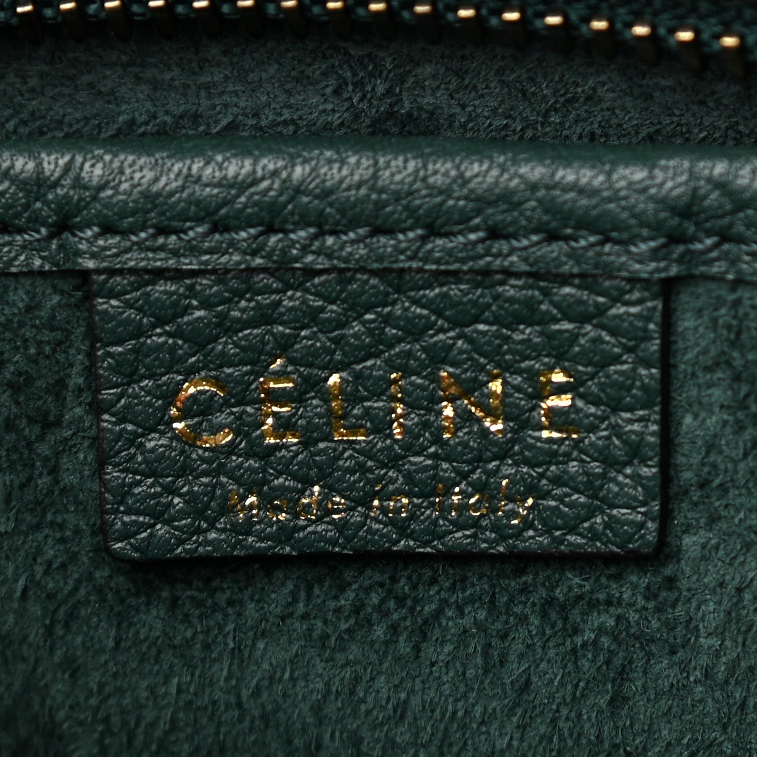 Celine Drummed Calfskin Nano Luggage Amazone 6 of 10