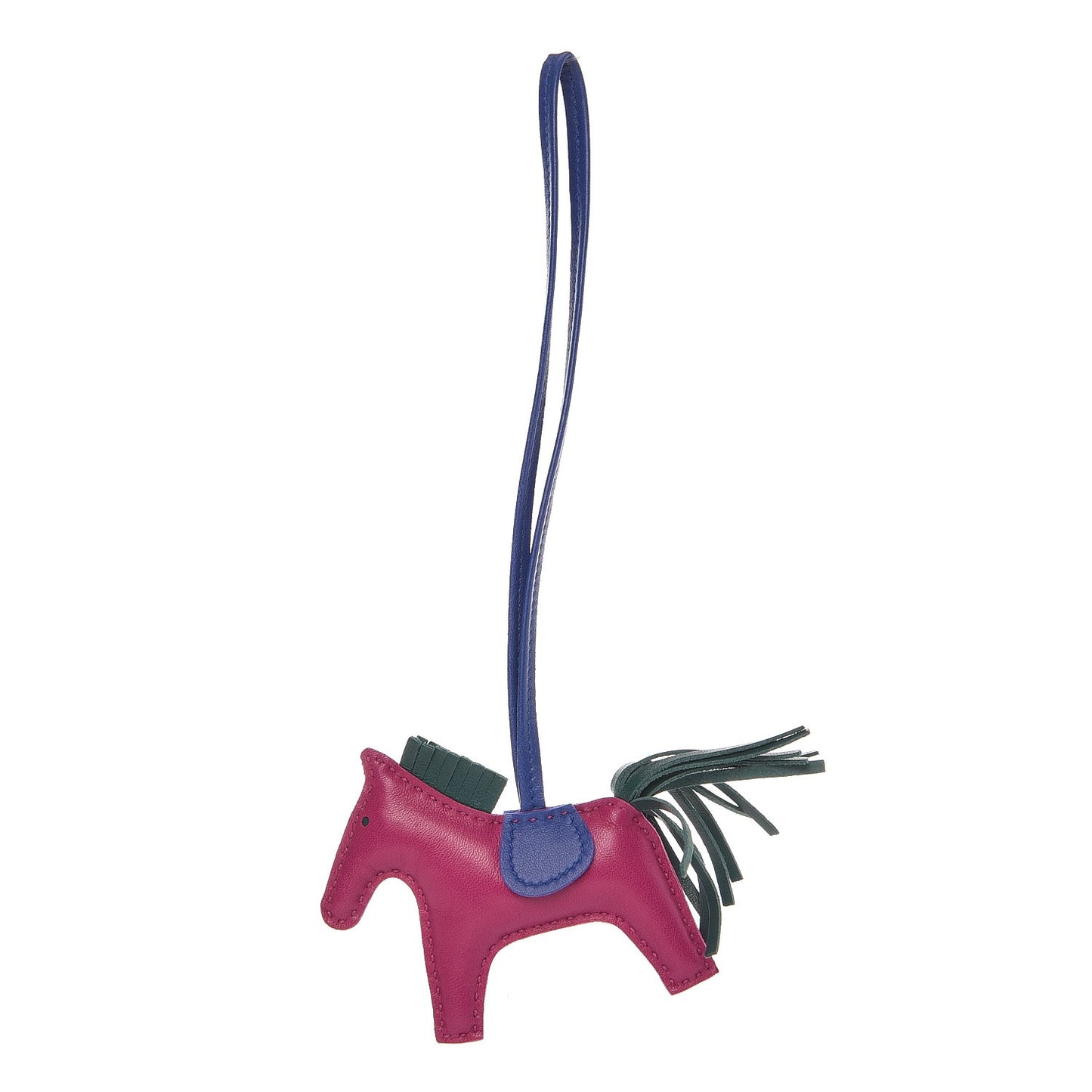 Milo Lambskin Grigri Rodeo Horse Bag Charm PM Rose Pourpre Bleu Electrique Malachite