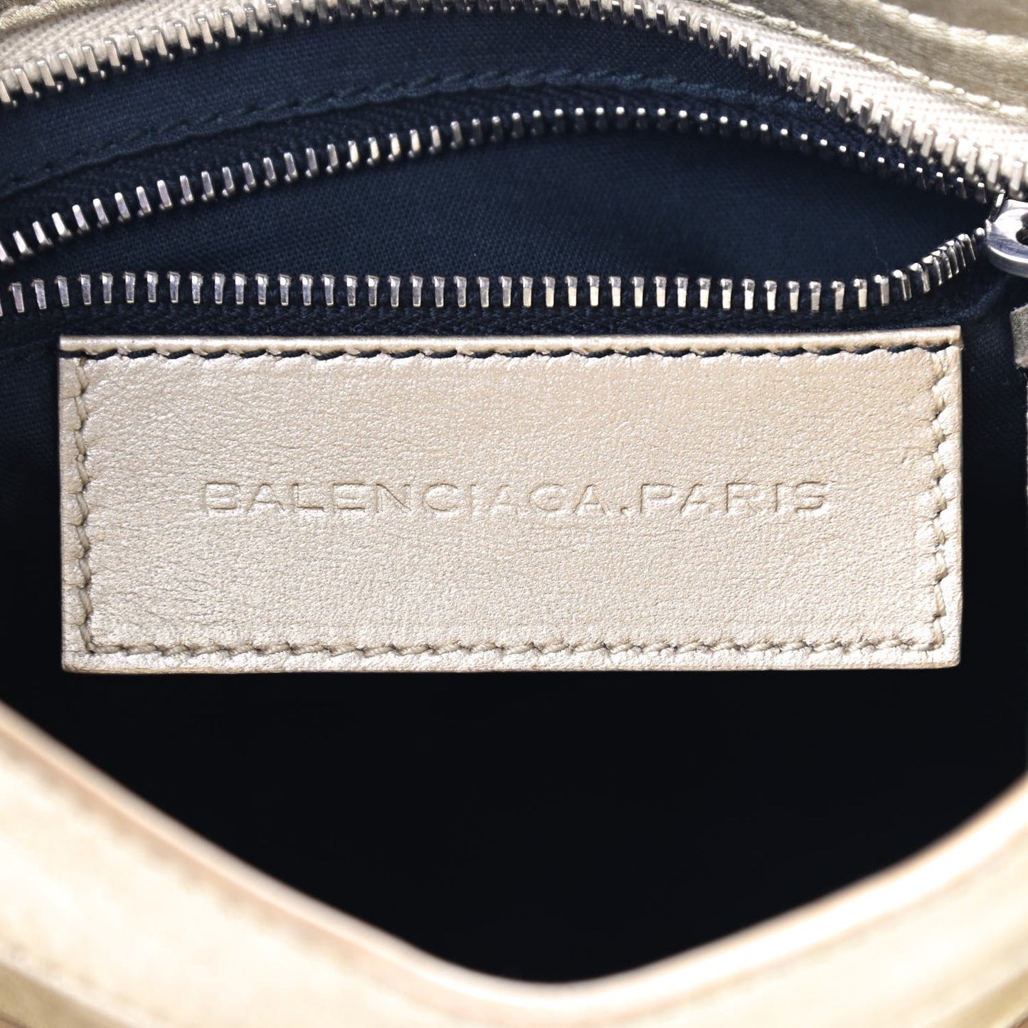 Laminated Agneau Classic Hardware Mini City Gold