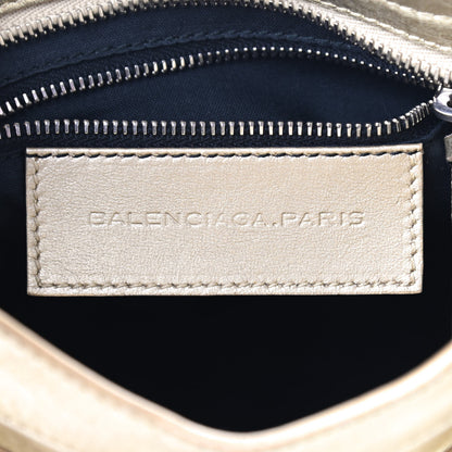 Balenciaga Laminated Agneau Classic Hardware Mini City Gold 5 of 12