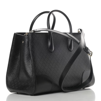 Gucci Hilary Lux Bright Diamante Medium Top Handle Bag Black 2 of 5