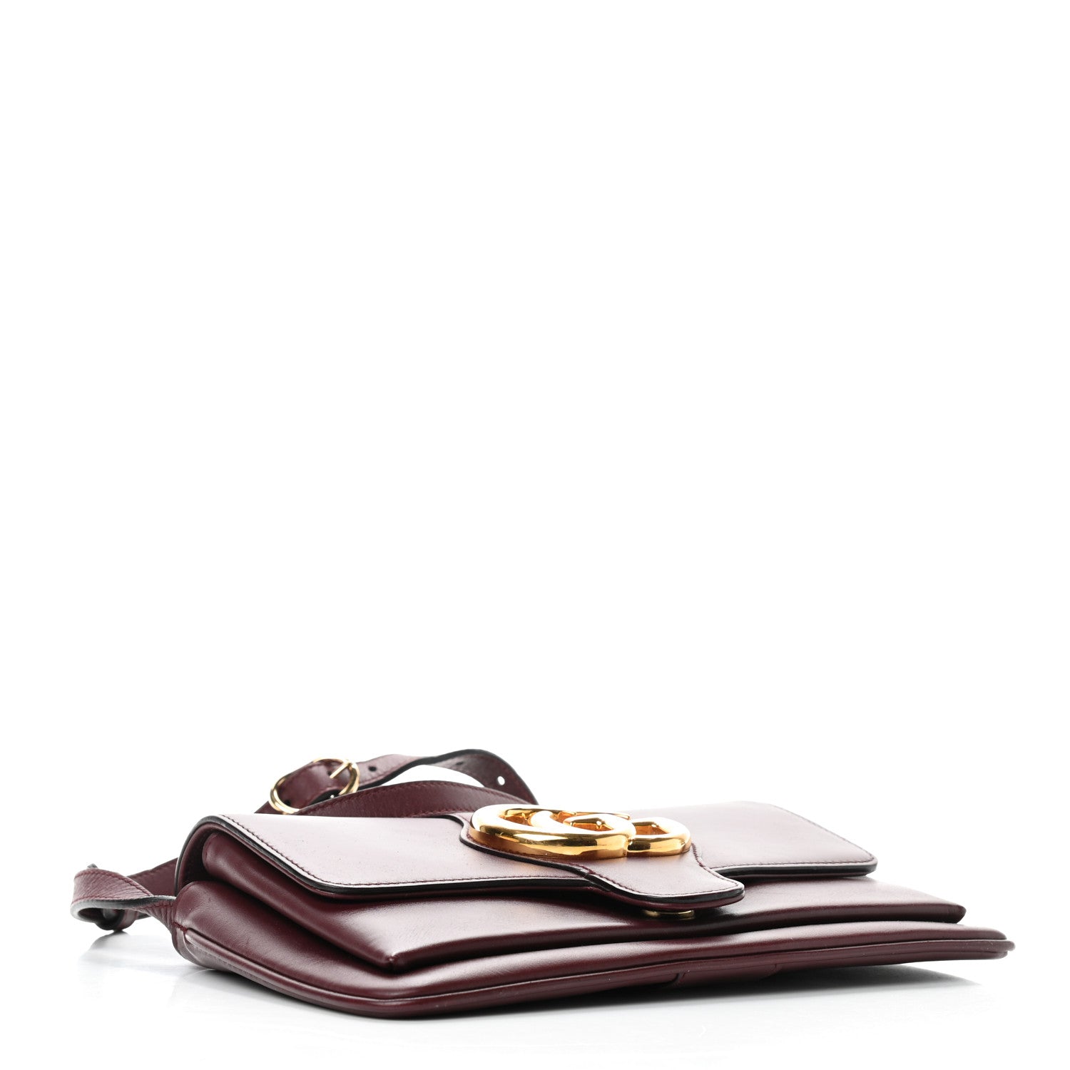 Gucci Vitello Palmellato Lux Small Arli Flap Shoulder Bag Vintage Bordeaux 4 of 9