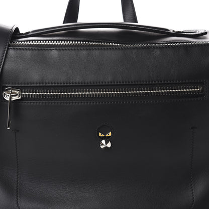 Fendi Calfskin Monster Eyes Lui Urban Briefcase Black 10 of 10