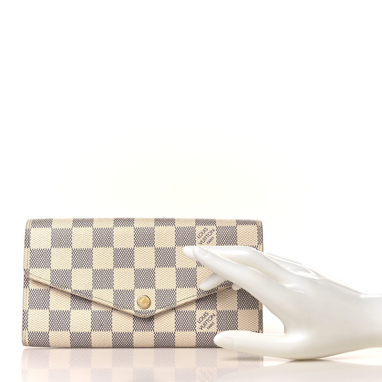 Louis Vuitton Damier Azur Sarah Wallet NM 2 of 8